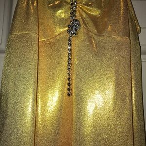 Yellow flapper Halloween Dance Costume